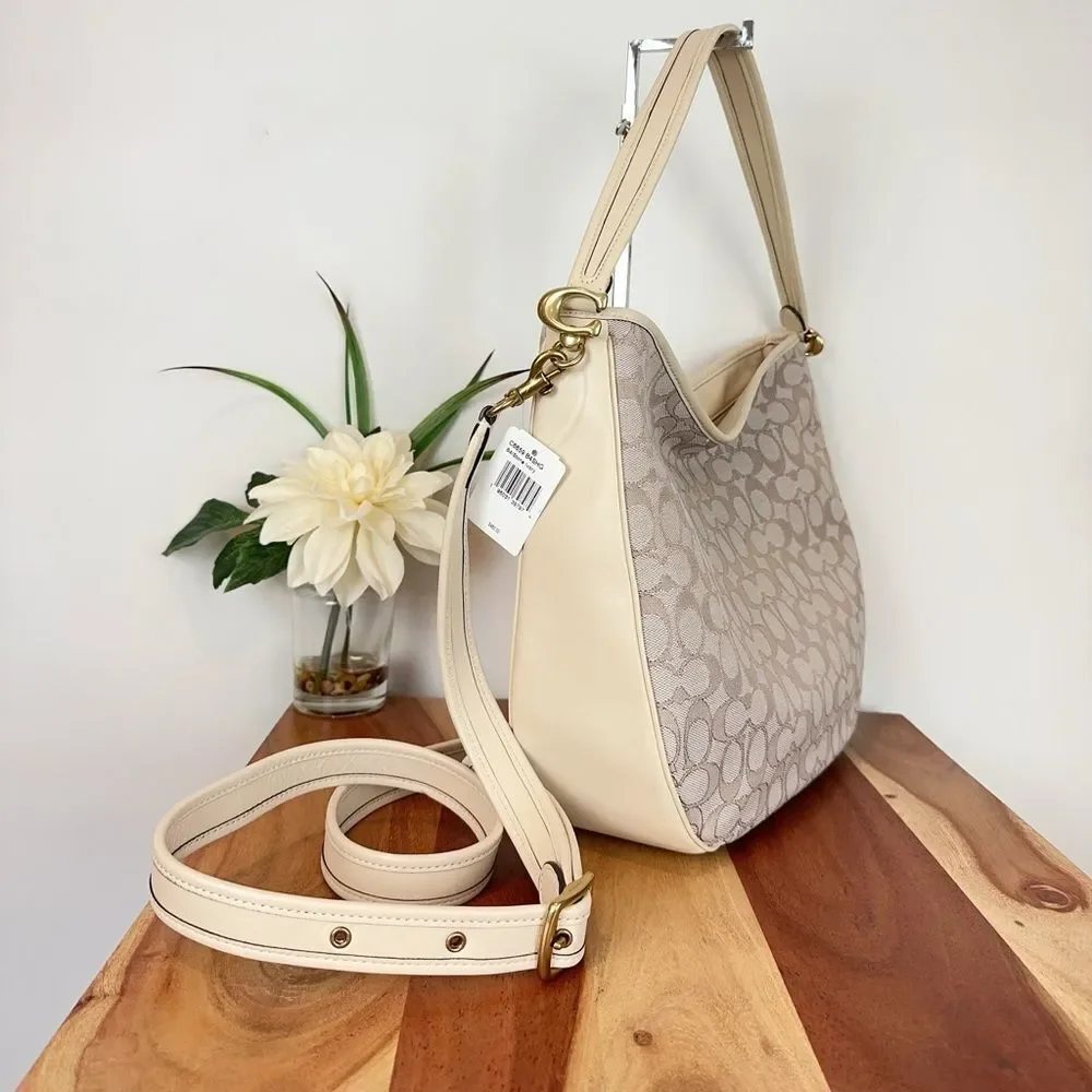 NWT Coach Soft Tabby Hobo In Signature‎ Jacquard